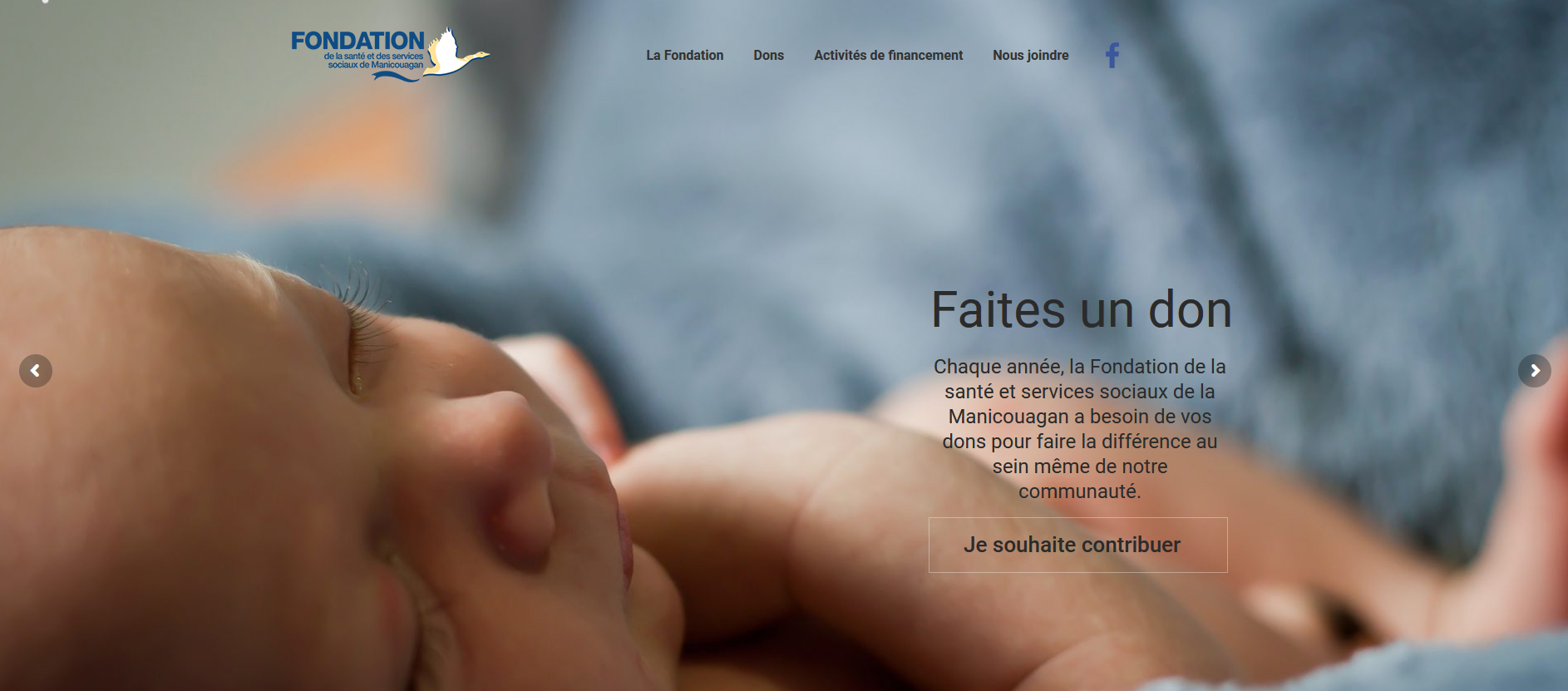 Conception de site Web – Fondation de l’hôpital Manicouagan