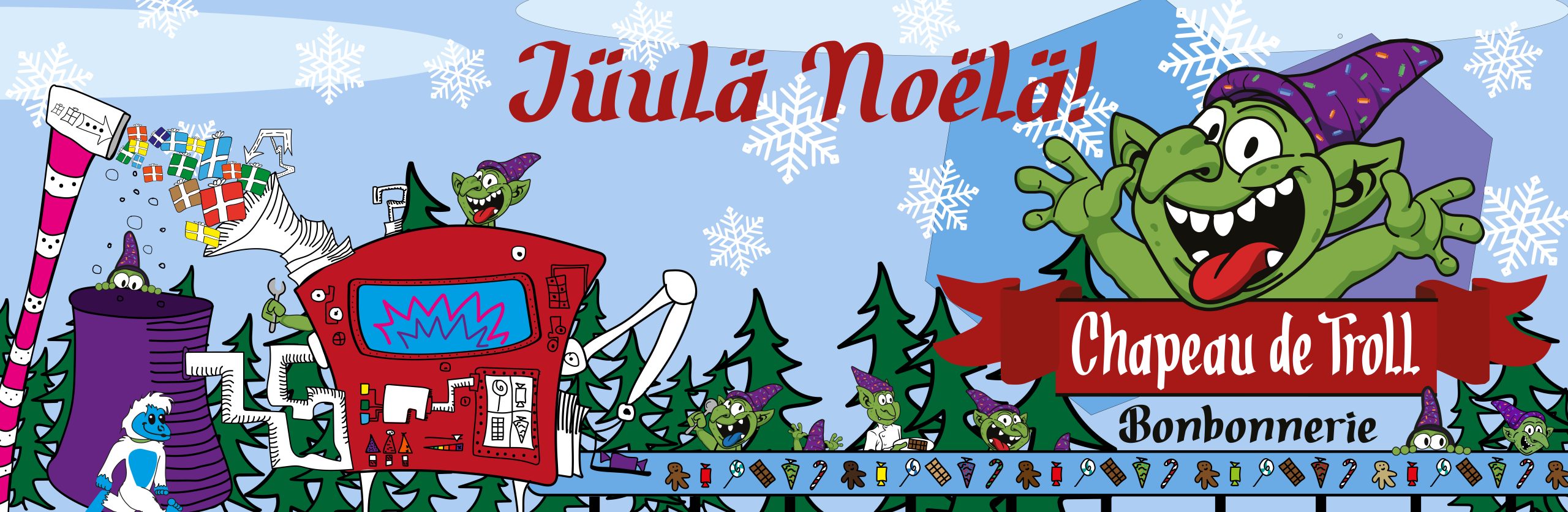 Bonbonnerie Chapeau de troll bonbons de Noël Côte-Nord