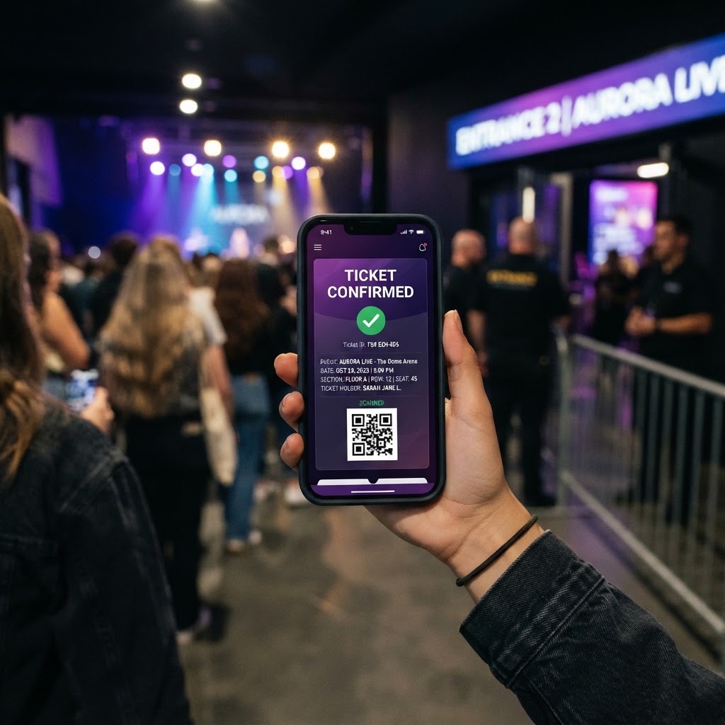 Venue Flow ticket Scanner app salle de spectacle billetterie événement